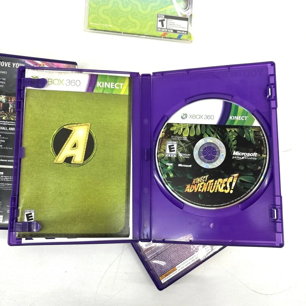 XBOX 360 Kinect Game LOT + Scene It Dance‎ Central, Adventures, Your Shape